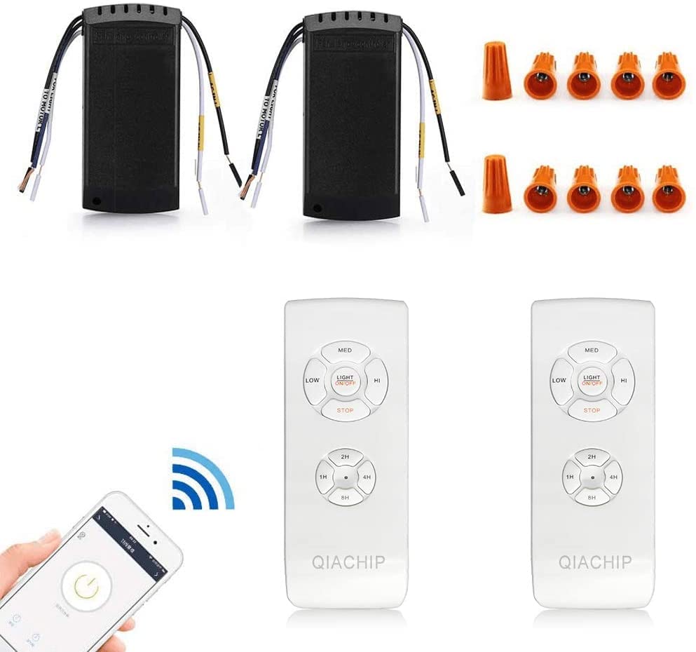 Kit Controllo Remoto Per Ventilatore Da Soffitto Alnicov - Wireless, Timer E Controllo Velocità, Universale