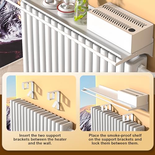 Cache-radiateur mural sans perçage pour salon élégant et sans travaux - 5