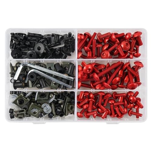 Vis carénage moto rouge boulons et clips de fixation Ninja Z750 Versys