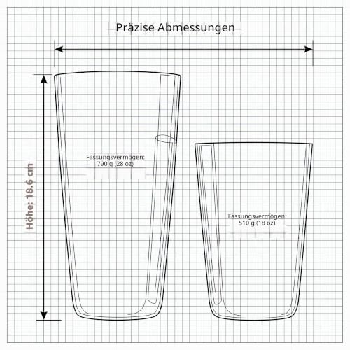 Barfly Superfly M37161 Cocktail-Shaker-Set (510 ml und 800 ml), schwerer Edelstahl – Ansicht 6