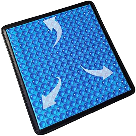 Damcoola Seat Cushion for Chair, Wheelchair, Car Long Sitting, Cool Honeycomb Chair Pad for Hip, Tailbone, Coccyx & Sciatica Pain Relief, Ergonomic, Soft, Breathable & Anti-Slip (Thin & Large Size)