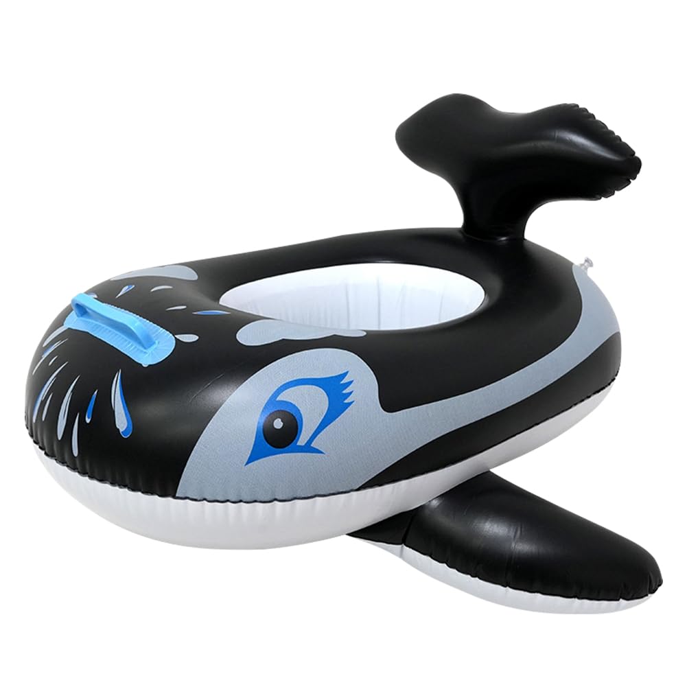 Shark Pool Inflatables Floats, Inflatable Swimming Rings for Adults Kids, Pool Float Inflatable Rings with Glitter Swimming Pools Float Toy for Girls Boys Beach Summer Party Water Sport