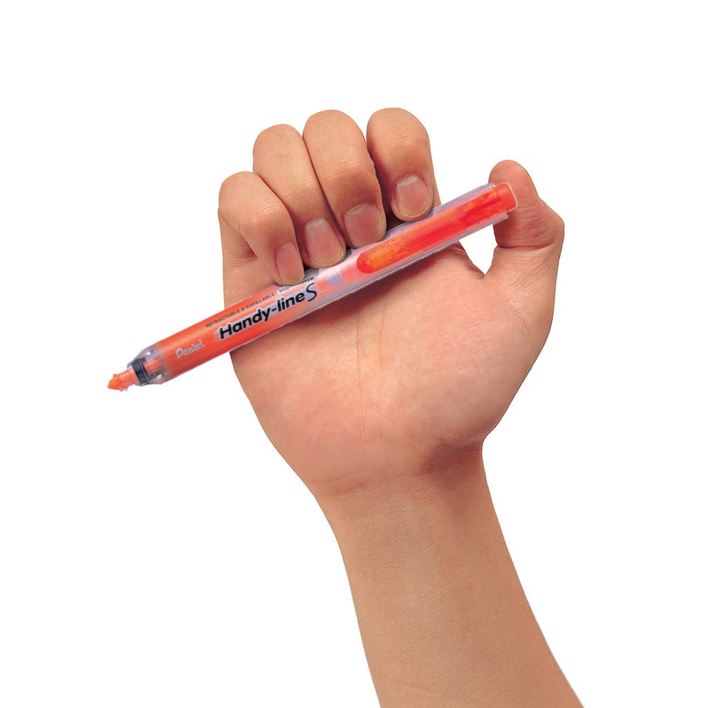 Rotuladores Fluorescentes Pentel Handy-Line S - Pack De 3 Colores Surtidos (Amarillo, Naranja, Verde)