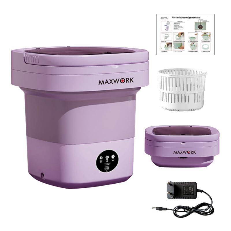 Mini Lavadora portátil de alta capacidad de 6 l con 3 modos de limpieza profunda para ropa...