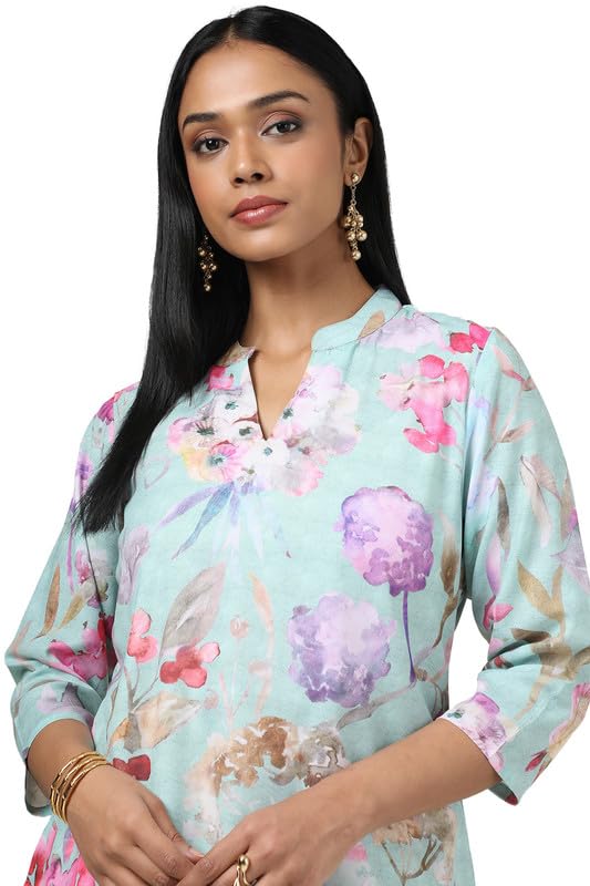 Soch Womens Light Green Floral Print Tunic - Image 5 thumbnail