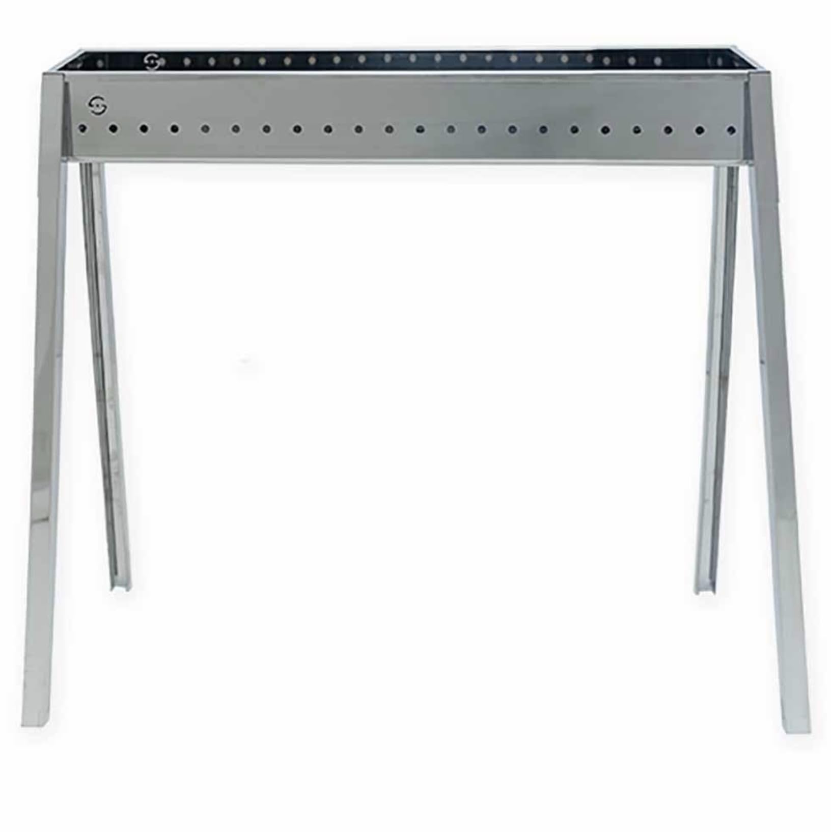 Lisa s.​r.​l. Canalina Cuocispiedini ed Arrosticini a Carbone - Acciaio Inox - Milano 80 cm
