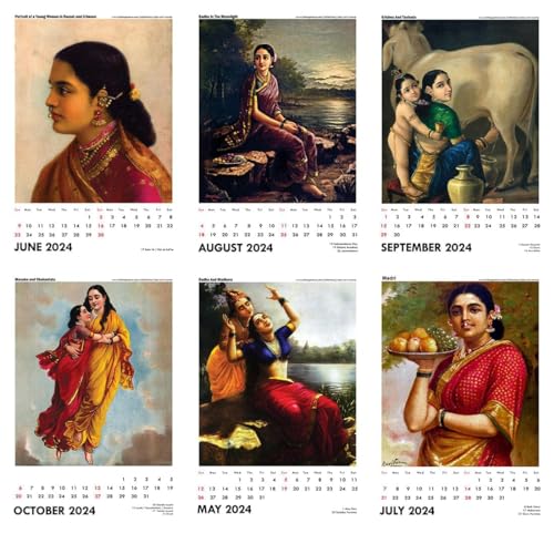 Image of Tallenge - Raja Ravi Varma - 2026 Wall Calendar - 12 x 17 Inches for Home & Office (Paper, Wall Calendar)