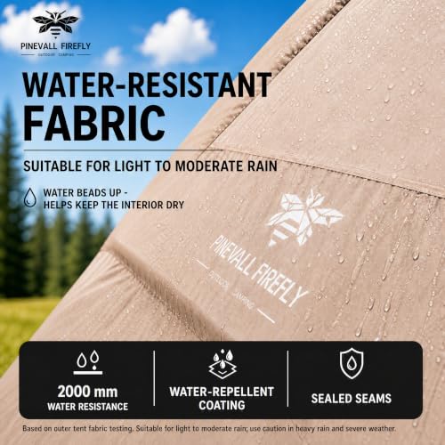 Carpa Inflable para Camping PINEVALL FIREFLY para 4 Personas Color Khaki miniatura 6