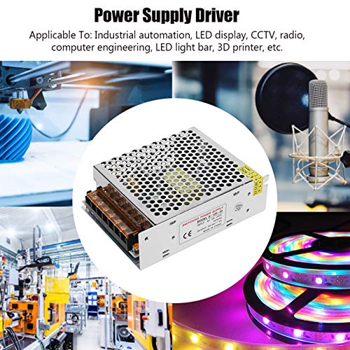 Image of AC to DC Converter, Aluminum Alloy Switch Power Supply Driver Adapter, DC24V LED Screen Strip Light 3D Printer Power Supply(S-120-24(24V /5A /120W)AC100-240V)