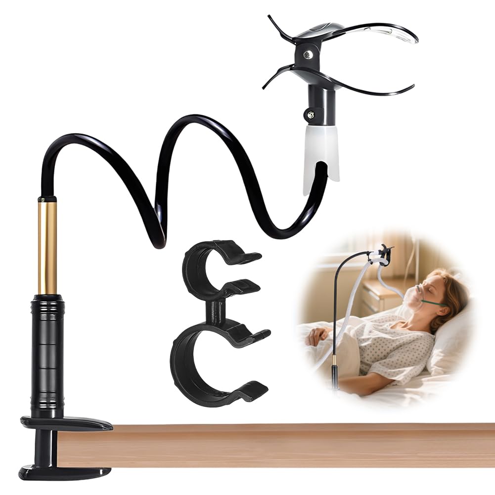 Support de tuyau CPAP avec 3 clips, bras pivotant réglable en hauteur, sans enchevêtrement, flexible et robuste