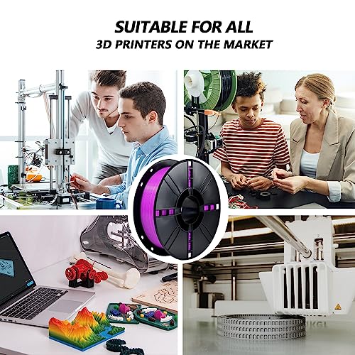Image of iBOSS PLA Plus (PLA+) 3D Printer Filament 1.75mm,1kg Spool (2.2lbs) Toughness Enhanced 3D Printing Filament,Dimensional Accuracy + /- 0.02mm,1.75mm PLA Plus Filament,Fit Most FDM Printer(Purple)