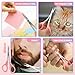 2 Pcs Eyebrow Scissors for Women， Small Scissors Beauty for Facial Hair, Beard, Ear, Nose, Moustache， Stainless Steel
