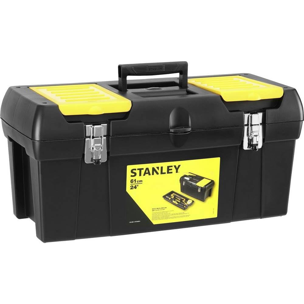 その他 LOCKFIELDEQUIPMENT STANLEY WJLH2GAL/7.5L STANLEY Toolbox with Metal Latch, 2 Lid Organisers Portable Tote