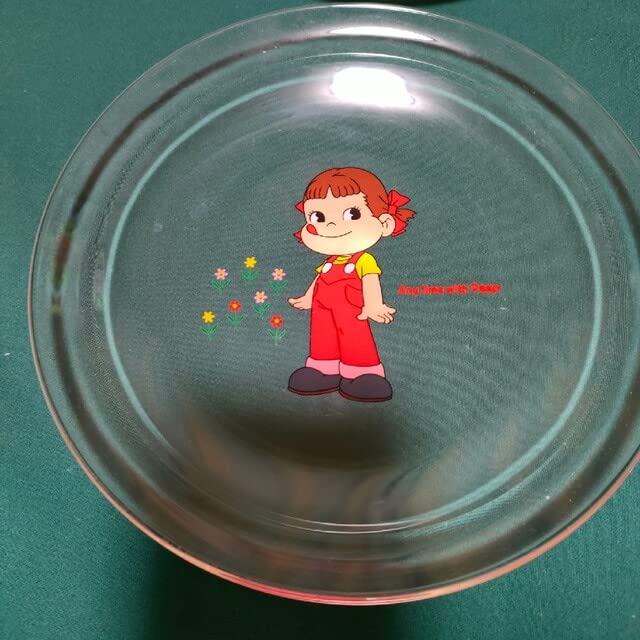 Amazon.co.jp: 不二家 ペコちゃん ガラス食器セット 絵変り ガラス皿