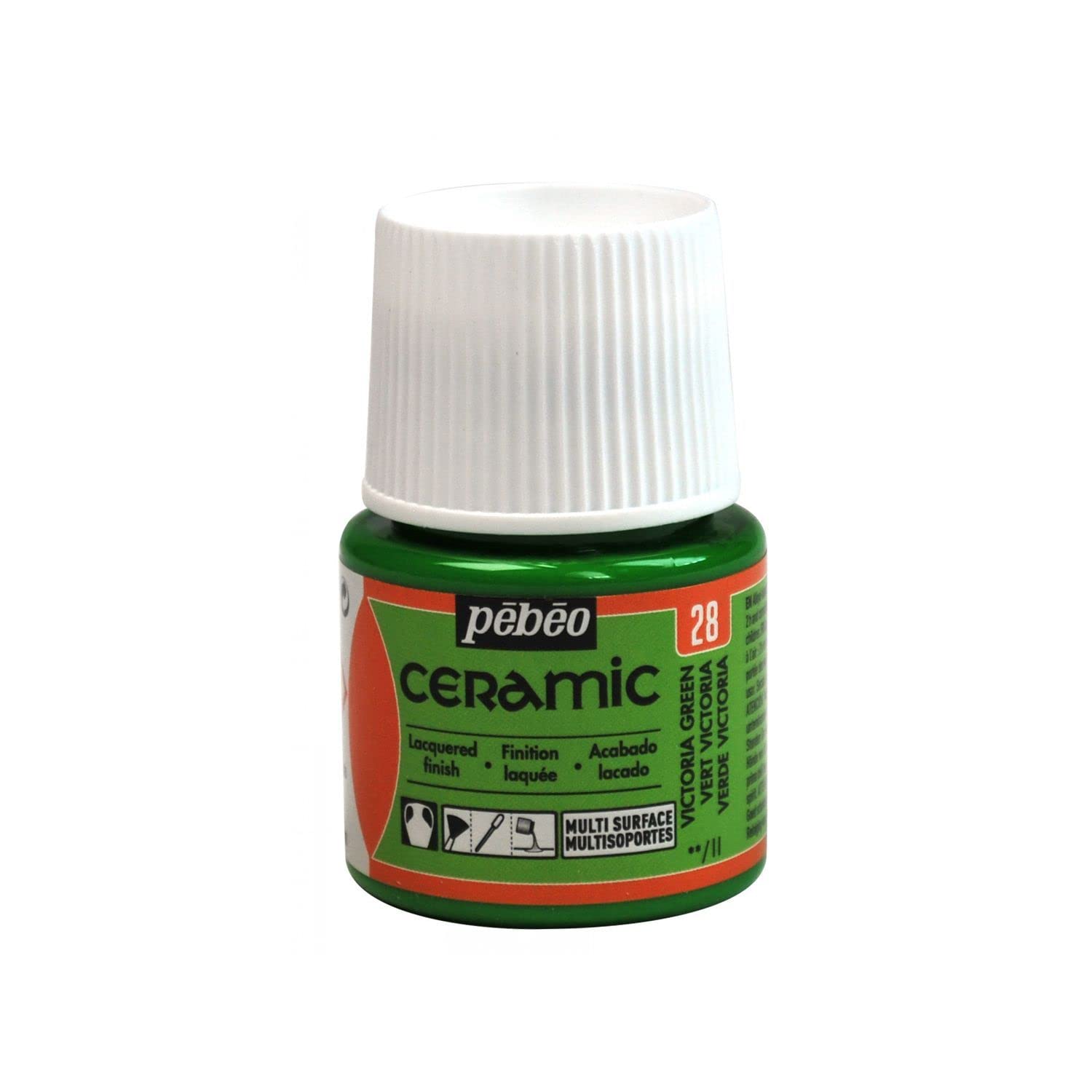 PEBEO 025-028 45 ml Paint, Liquid, Victoria Green, 4.5 x 4.5 x 7 cm