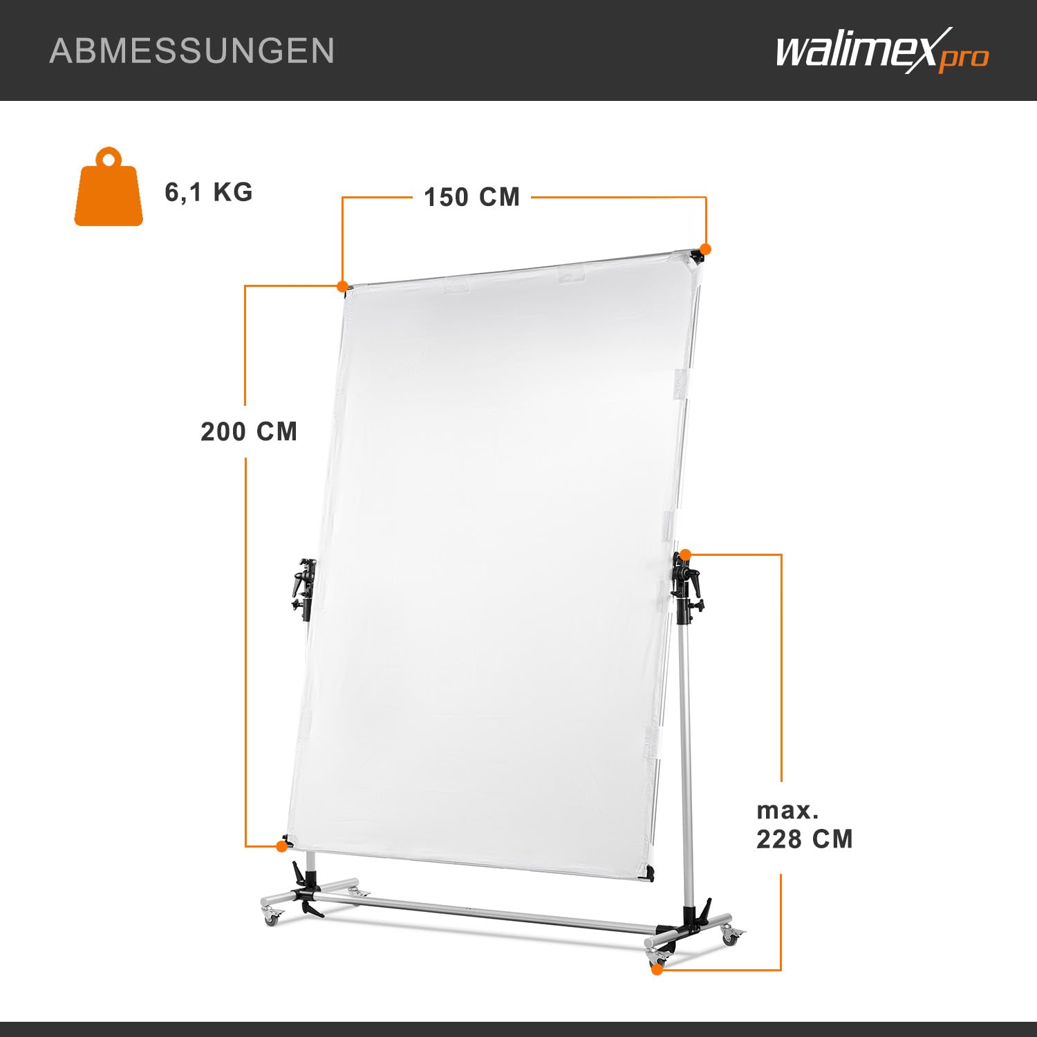 Walimex Panel panel reflector enrollable 150x200 cm