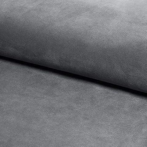 Soft Plush Fabric Upholstery Fabric Curtain for Curtain Cushion Sofa Per Metre (Grey) Cover