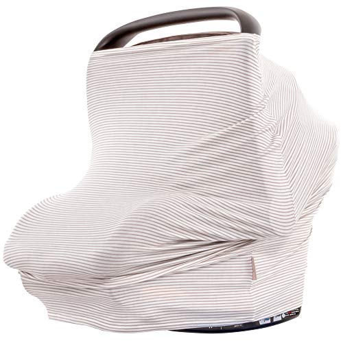 Image of WeeSprout Car Seat Covers for Babies - Blocks Sunlight, Carseat Canopy Easily Slips On & Off, Fits All Baby Car Seats, Easy to View Baby, 9-in-1 Additional Uses, Ultra-Soft & Breathable Fabric