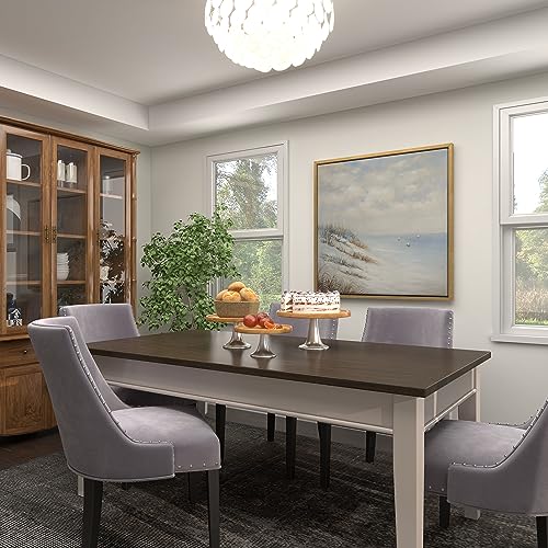 Deco 79 Mango Wood Cake Stand With Aluminum Accents, Set Of 3 10", 12", 14"W, Brown #TOP7