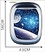 ITTA Set of 3 Space Capsule Window Galaxy Wall Sticker 3D Astronaut Outer Space Mural Wall Decals for Bedroom Living Room Kids Room Home Decor(Each pcs: 23