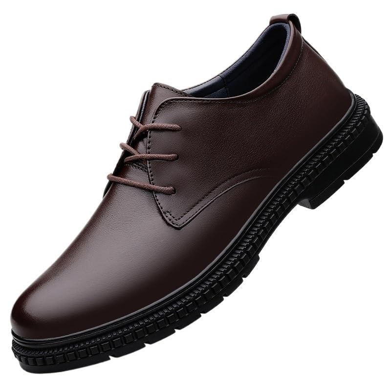 Oxford Mens Shoes Lace Up Dress Shoes Comfort Soft Oxford Business Casual Derby Shoe