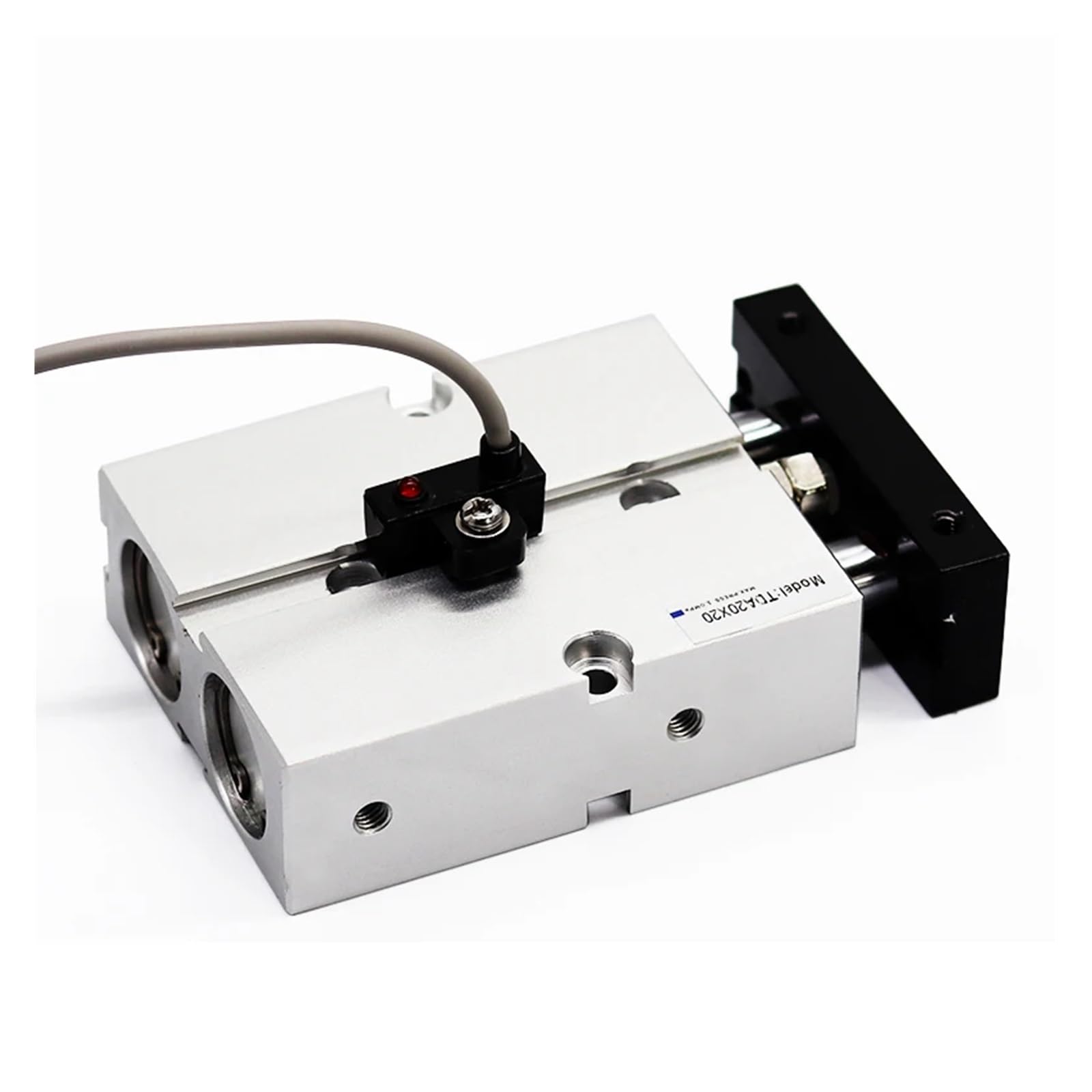 Cilindro Pneumatico Doppio Effetto TN10X100 | Lega Alluminio, Doppio Stelo - Foto 3