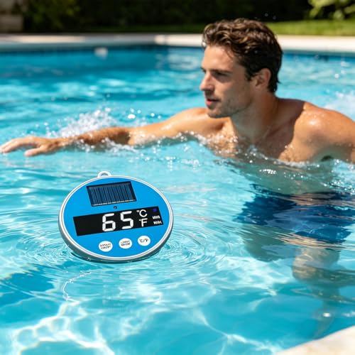 Thermomètre d'eau étanche avec affichage numérique clair pour lecture rapide