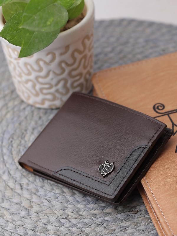 Image of ZEVORA 2 in 1 Gift Combo Set for Men - Leather Wallet with Pen - Gift Box for Birthday, Anniversary, Corporate & Festive Gifting