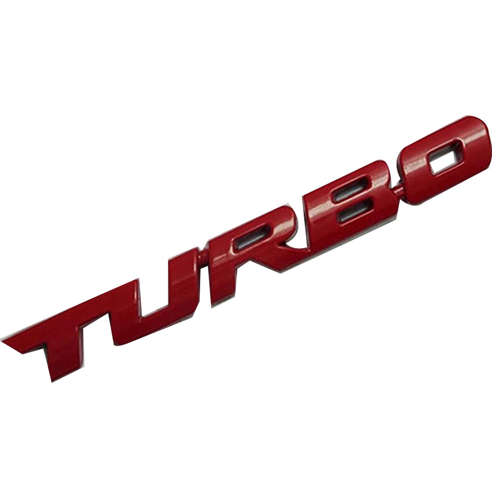 matumou Cool 3D Alloy Metal Letter Turbo Car Motorcycle Emblem Badge Sticker Decal Decor