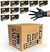 HydroGlove | 5 MIL Black NITRILE Gloves | Case of 1000 | Thick & Durable,Powder Free, Latex-Free (Medium)