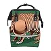 Armadillo - Mochila escolar de gran capacidad para momia, portátil, bolso de mano, mochila de viaje, para mujeres, hombres, adultos, adolescentes y niños