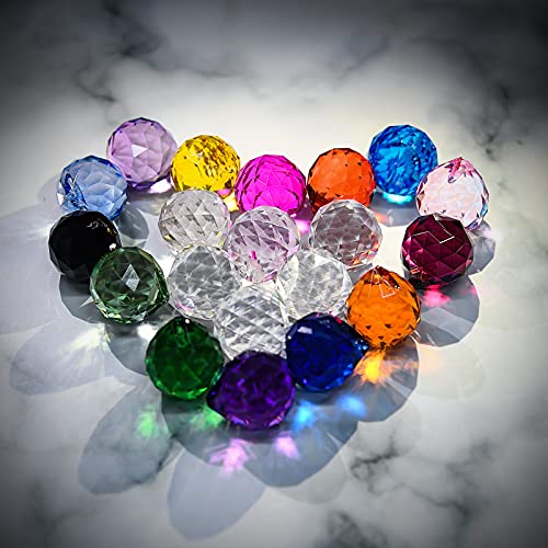 Prismas de bola de cristal MerryNine de 30mm multicolor para ventanas 6