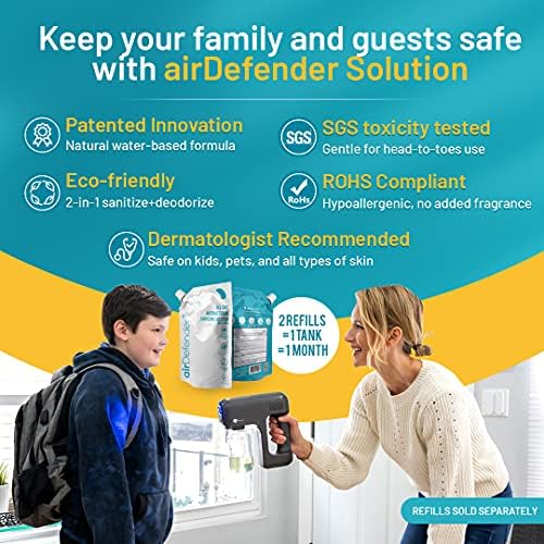 Disinfectant Fogger Sanitizer Spray Machine - Cordless Electric Atomizer Sprayer Gun for Home, Offices, Garden, Gym, School, Restaurants