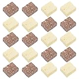 EXCEART Topfpflanzen Künstliche Dekoration 20 Stücke Miniaturgarten Ornament Fairy Garten Micro Landschaft Gartenzubeh?r Fairy Garten für Kinder Spielzeug Tischdekoration Weiße Verzierung