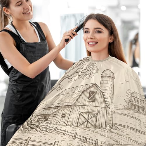 Capa de barbero impermeable para hombre miniatura 7