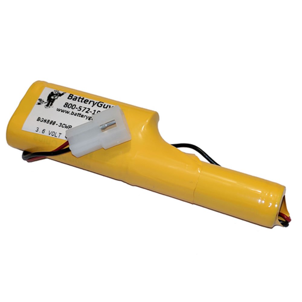 BatteryGuy 3.6V 900mAh Nickel Cadmium Battery - BGN800-3CWP-3202EC (Rechargeable)