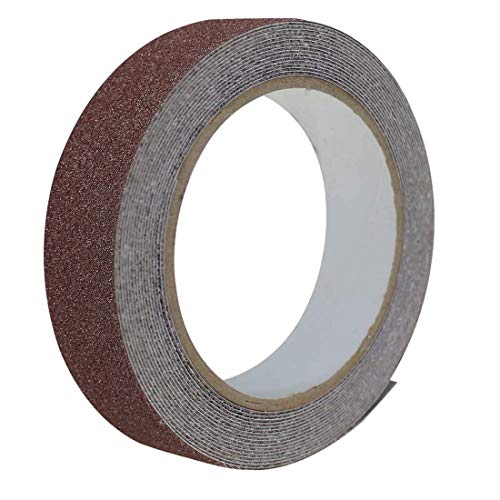 EONBON Anti Slip Tape Brown, 1 Inch x 16.4 Feet Anti-Slip Traction Tape Roll, Weatherproof Safety Non Skid no Slip Self Adhesive Grip Tape for Stairs, Tread Step, Indoor & Outdoor Use