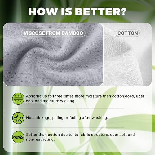 Image of BAMBOO COOL Womens Underwear Breathable Mesh Moisture-Wicking Briefs, Soft & Lightweight Panties