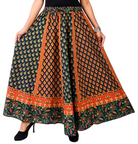 Image of Premium Cotton Skirt for Women with Pocket, Free Size