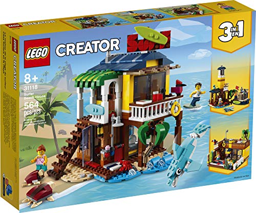LEGO Creator 3in1 Surfer Beach House 31118 Building Kit Featuring Beach Hut and Animal Toys, New 2021 (564 Pieces) – Bild 5