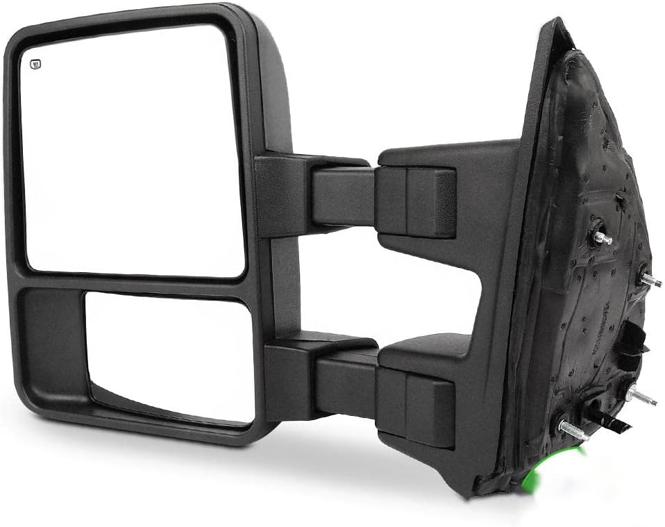 SCITOO Espejo de remolque para Ford 2008-2016 para Ford F250 para F350 para F450 para F550 Super Duty Espejo retrovisor lateral del conductor con