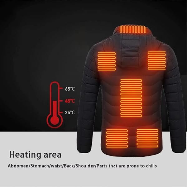 Chokoluy District 11 dubbele controle warme verwarming katoenen kleding USB elektrische verwarming jas jas lichtgewicht constante temperatuur
