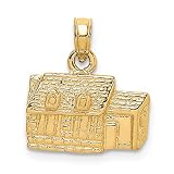 Real and Solid 14K Yellow Gold 3D KINGS ARMS TAVERN WILLIAMSBURG, VA Charm