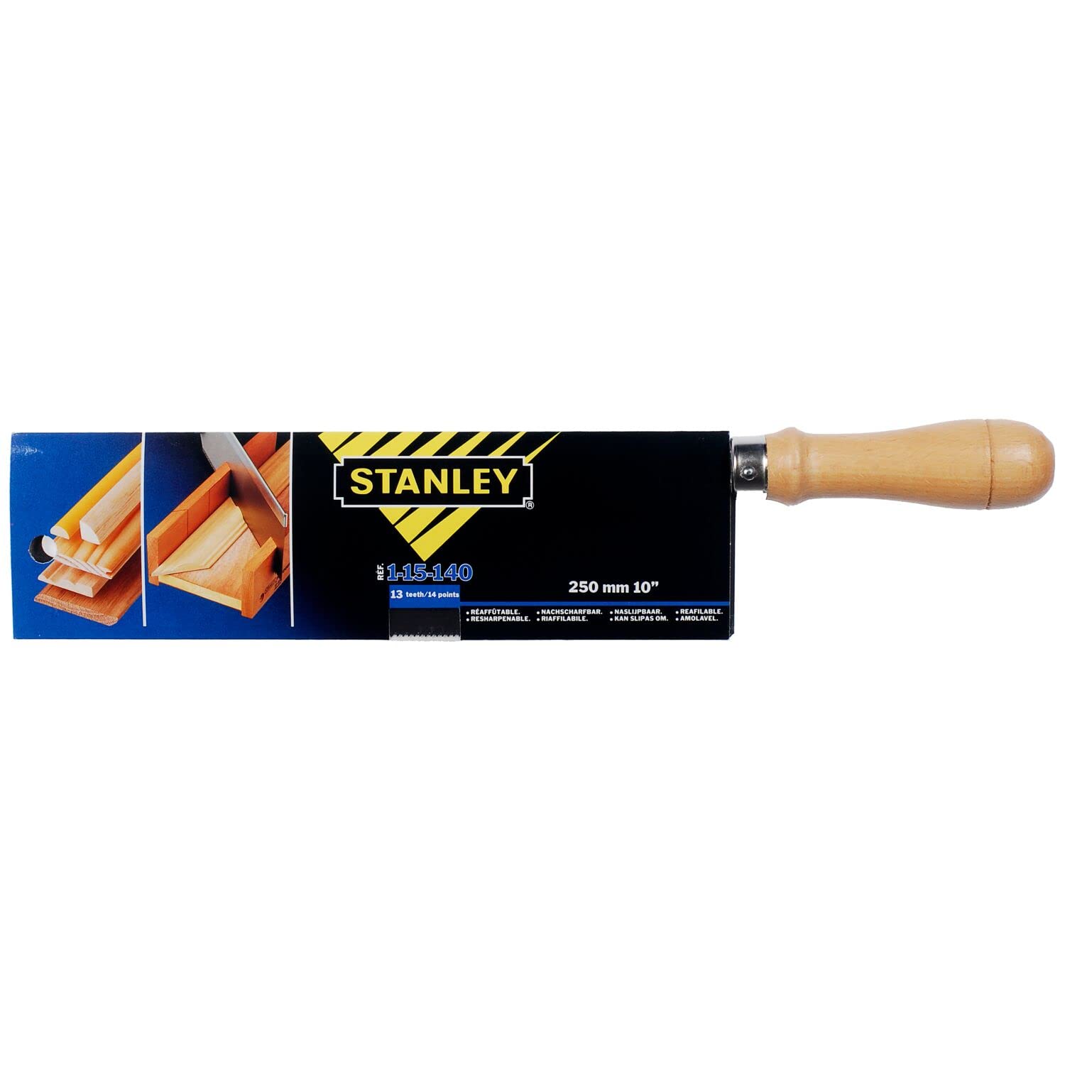 Stanley 1-15-140 - Sierra (Metálico, Madera, 250 mm)