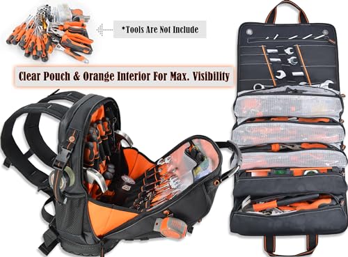 Image of Tool Backpack and Tool Roll Bundle-Fashion Perfect Partner