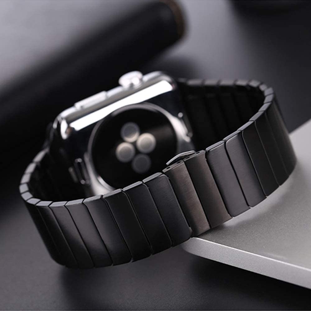 Cinturino per Orologio, Cinturino per Orologio in Acciaio Inossidabile 44mm 40mm Braccialetto con Chiusura a Farfalla in Metallo