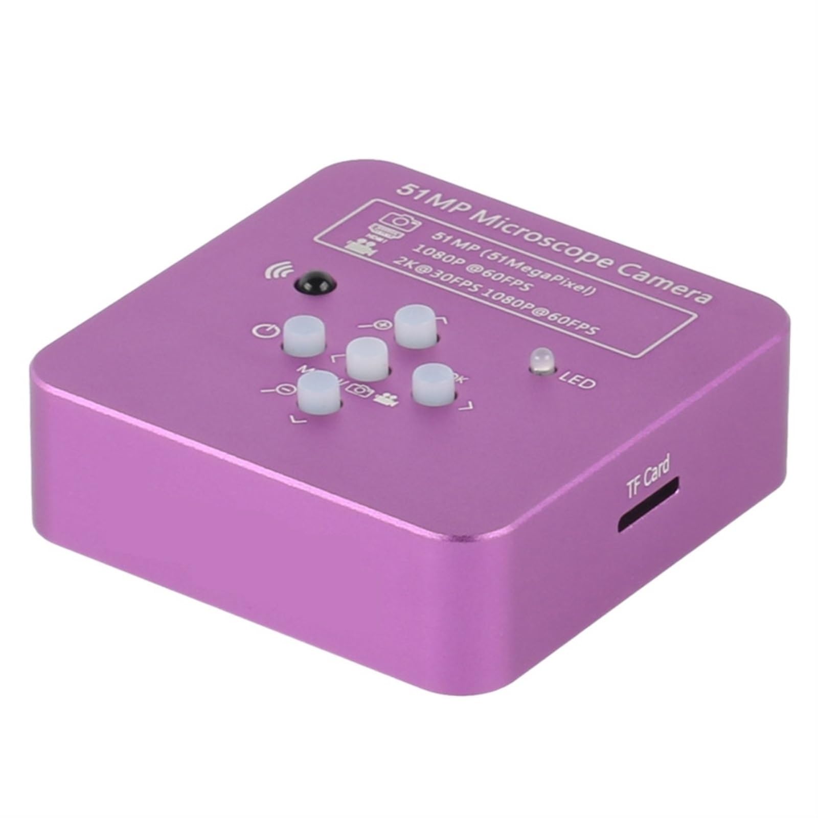 2K 51MP Cyfrowa Kamera Z Mikroskopem Zoom Obiektyw Mocowaniem C HDMI Rejestrator Wideo USB Do Naprawy PCB Telefonu Wykrywanie Kamienia Jadeitowego(51MP Camera)