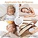 Mini White Noise Machine Sound Machine with 30 Soothing Sounds 32 Volume Levels Baby Portable Sleep Soother Rechargeable Travel Sound Therapy Pink Brown Noise Sleep Machine for Kid Adult