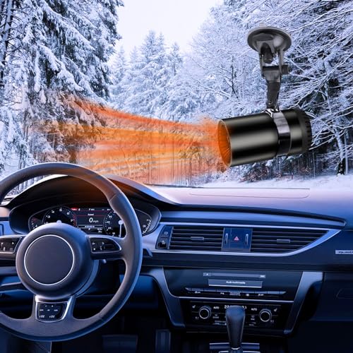 Zilimontt 18V Auto Heizung - 360° Drehbar Mit Dual USB Ports