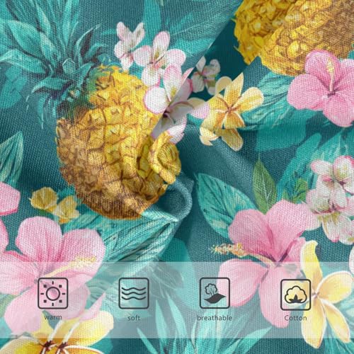 Wusikd Colorful Pineapples Girls' Underwear Cotton Flowers Girls Briefs Soft Toddler Underwear 2T3